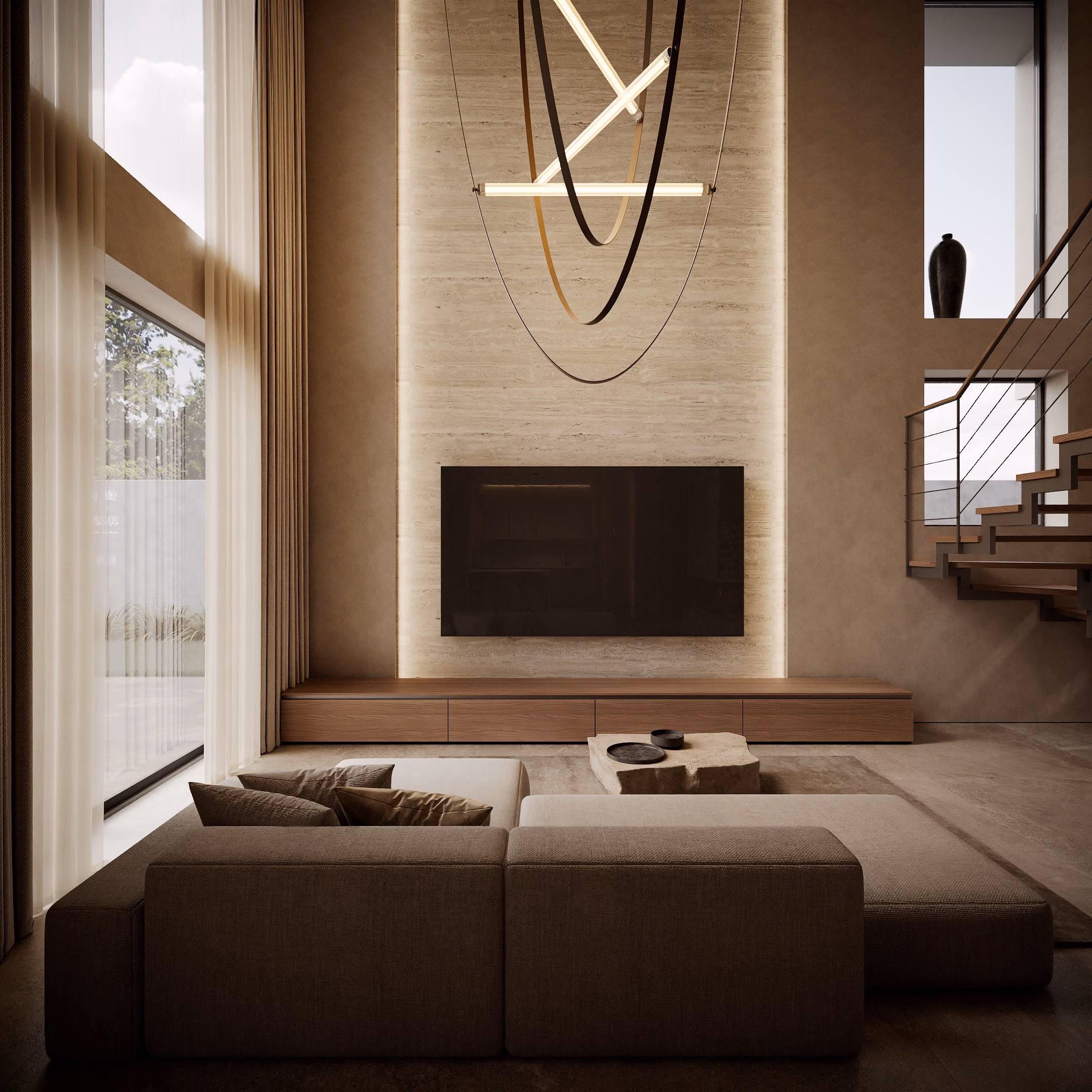Quiet Luxury Villa design interior – zona de dining, Design interior premium, design interior modern loft Chișinău