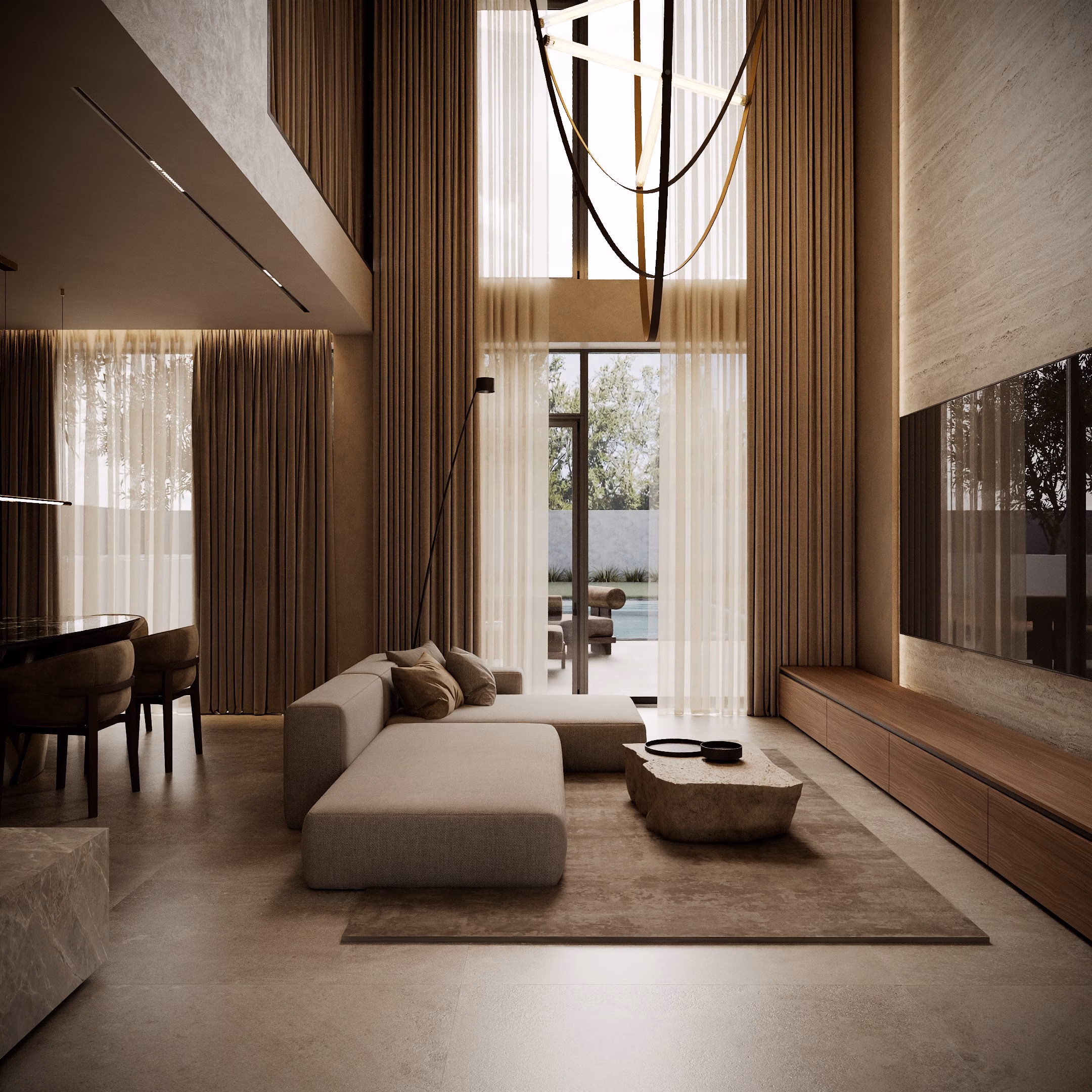 Quiet Luxury Villa design interior – dormitor principal, Design interior premium, design interior modern loft Chișinău