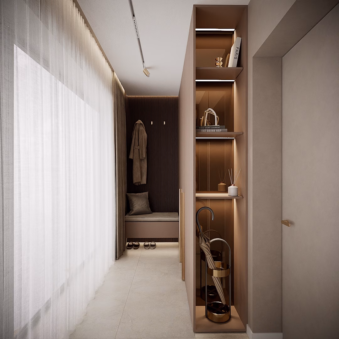 Rose Velvet Duplex design interior – detaliu mobilier exclusivist, Design interior duplex București