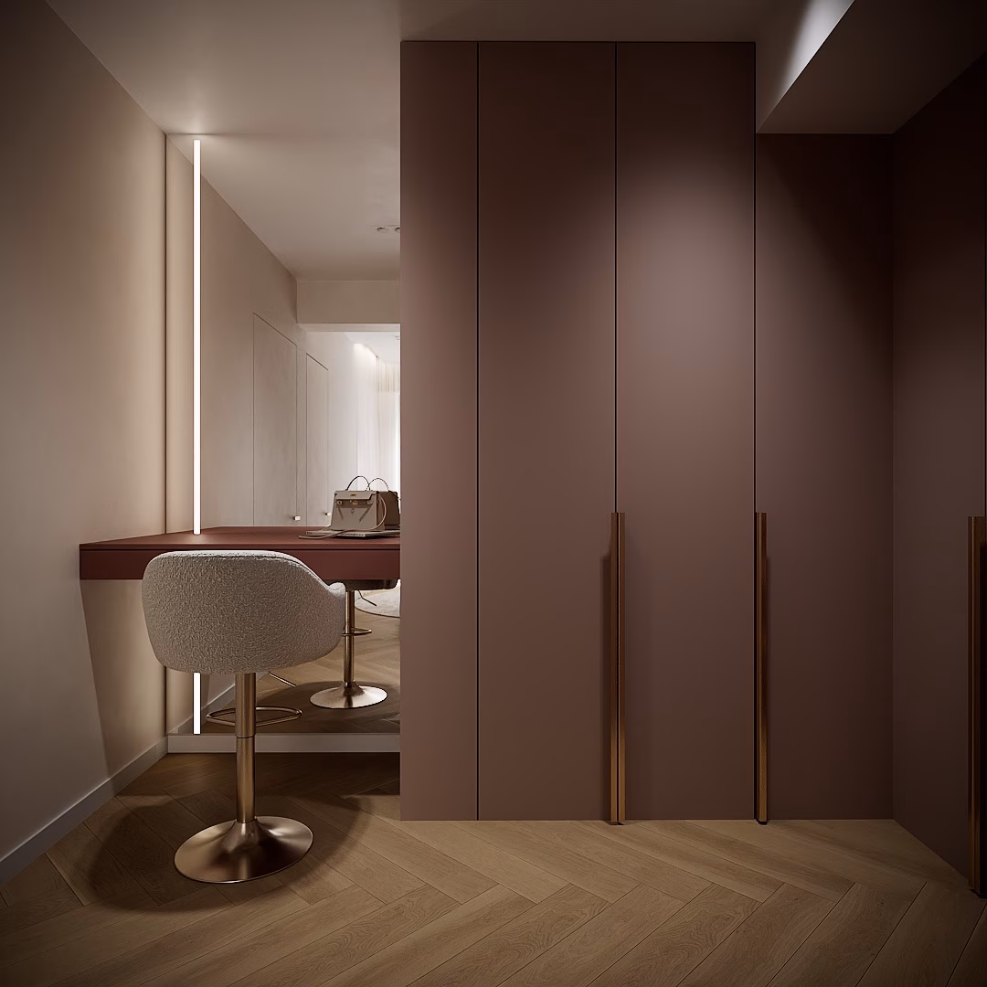 Rose Velvet Duplex design interior – zonă relaxare, Design interior duplex București