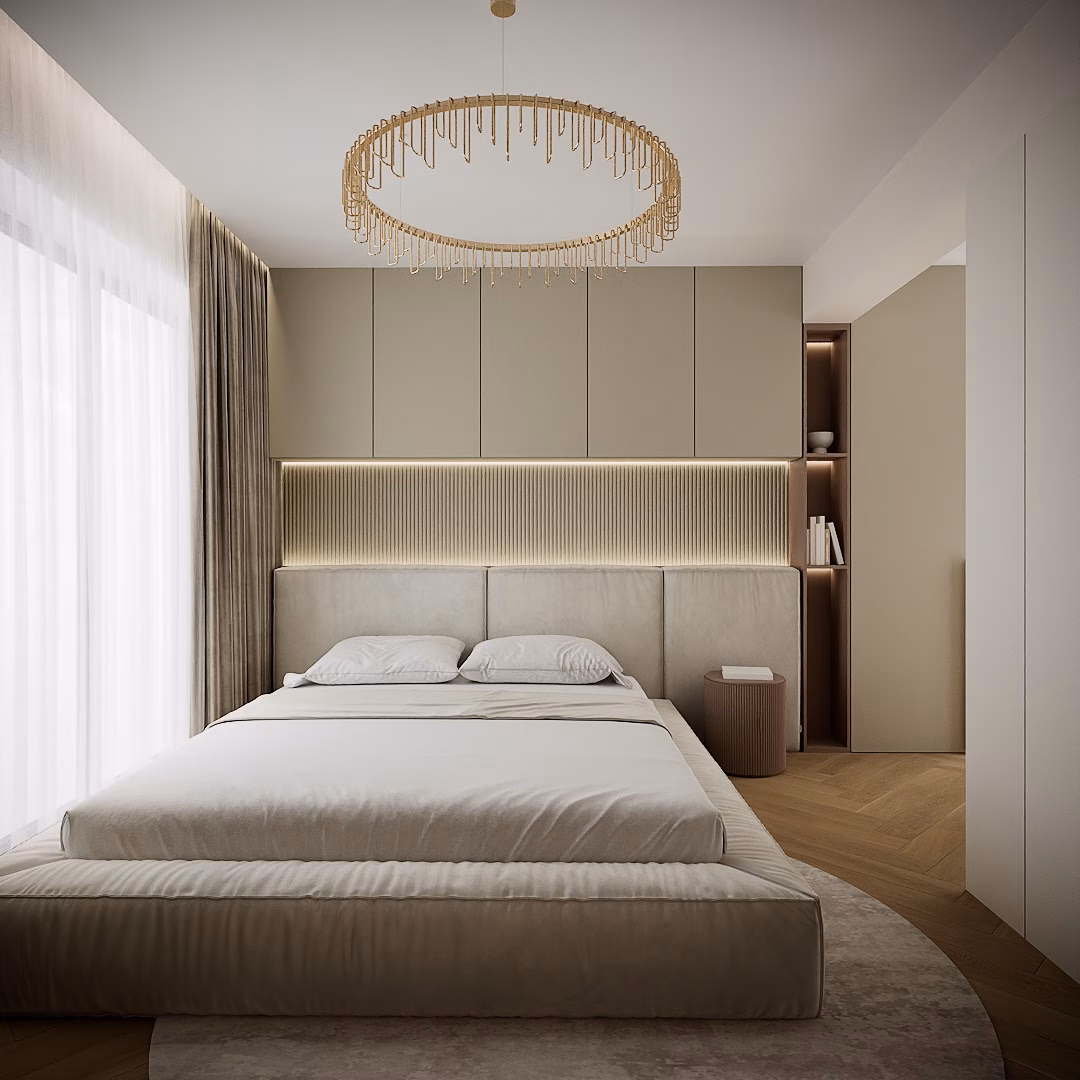 Rose Velvet Duplex design interior – dressing, Design interior duplex București
