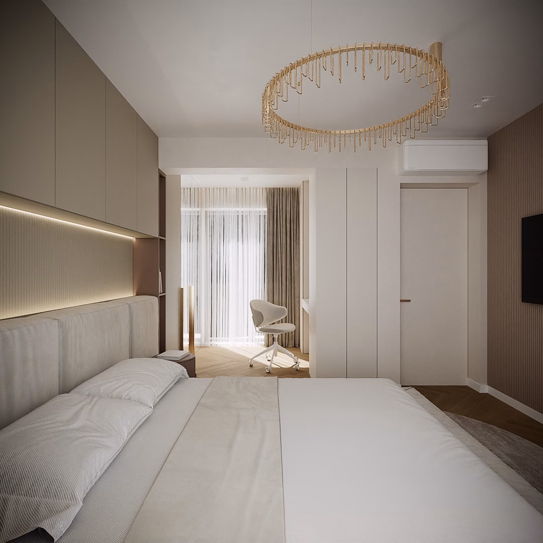 Rose Velvet Duplex design interior – accente catifea roz, Design interior duplex București
