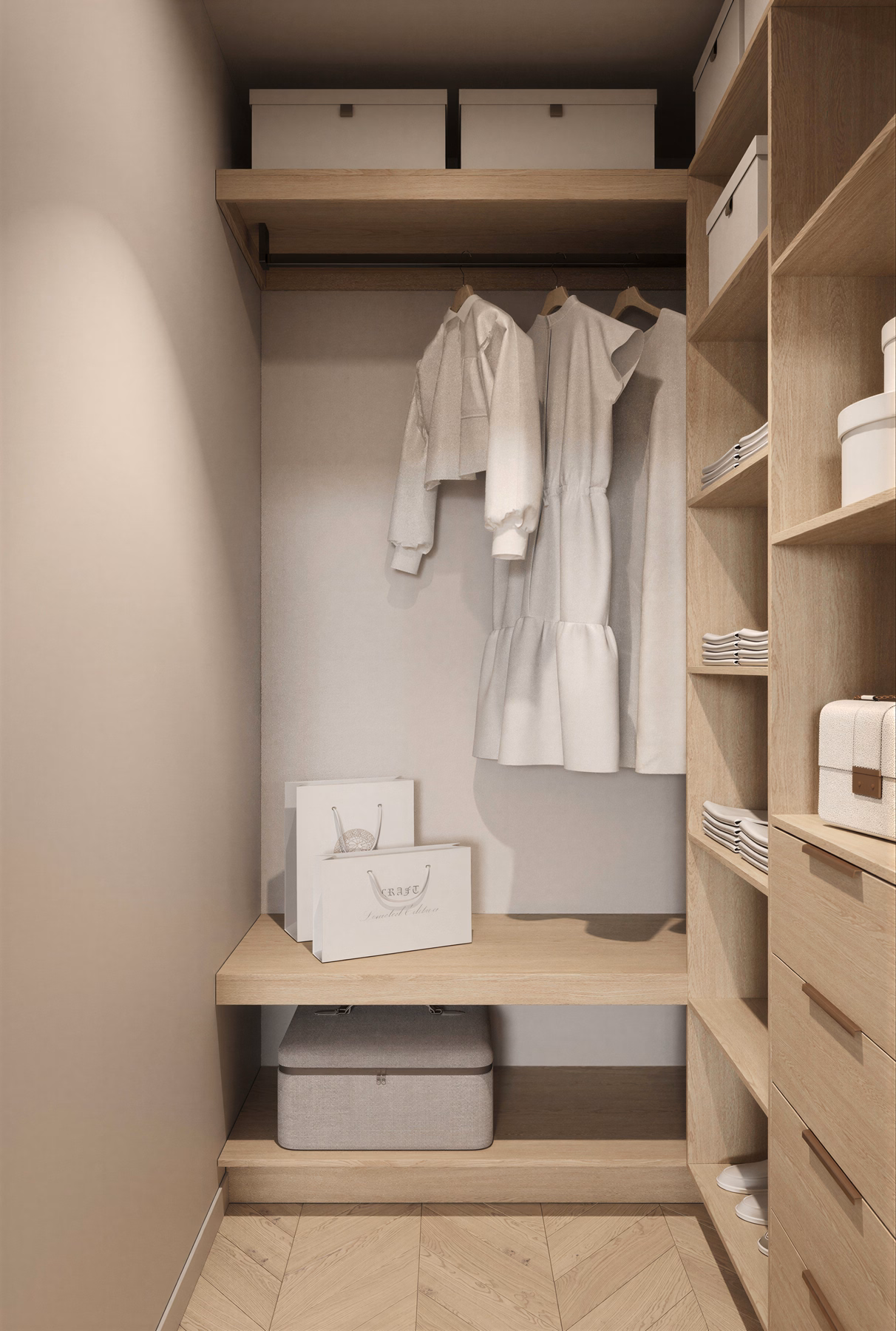 Serenity Wabi Apartment design interior București – detaliu decor natural, design interior wabi-sabi