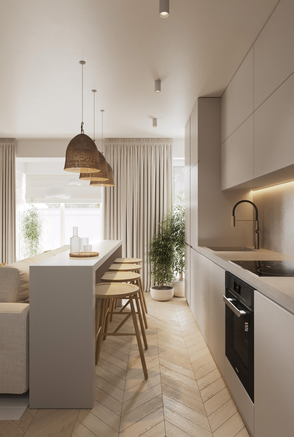 Serenity Wabi Apartment design interior – zona de terapie psihologică