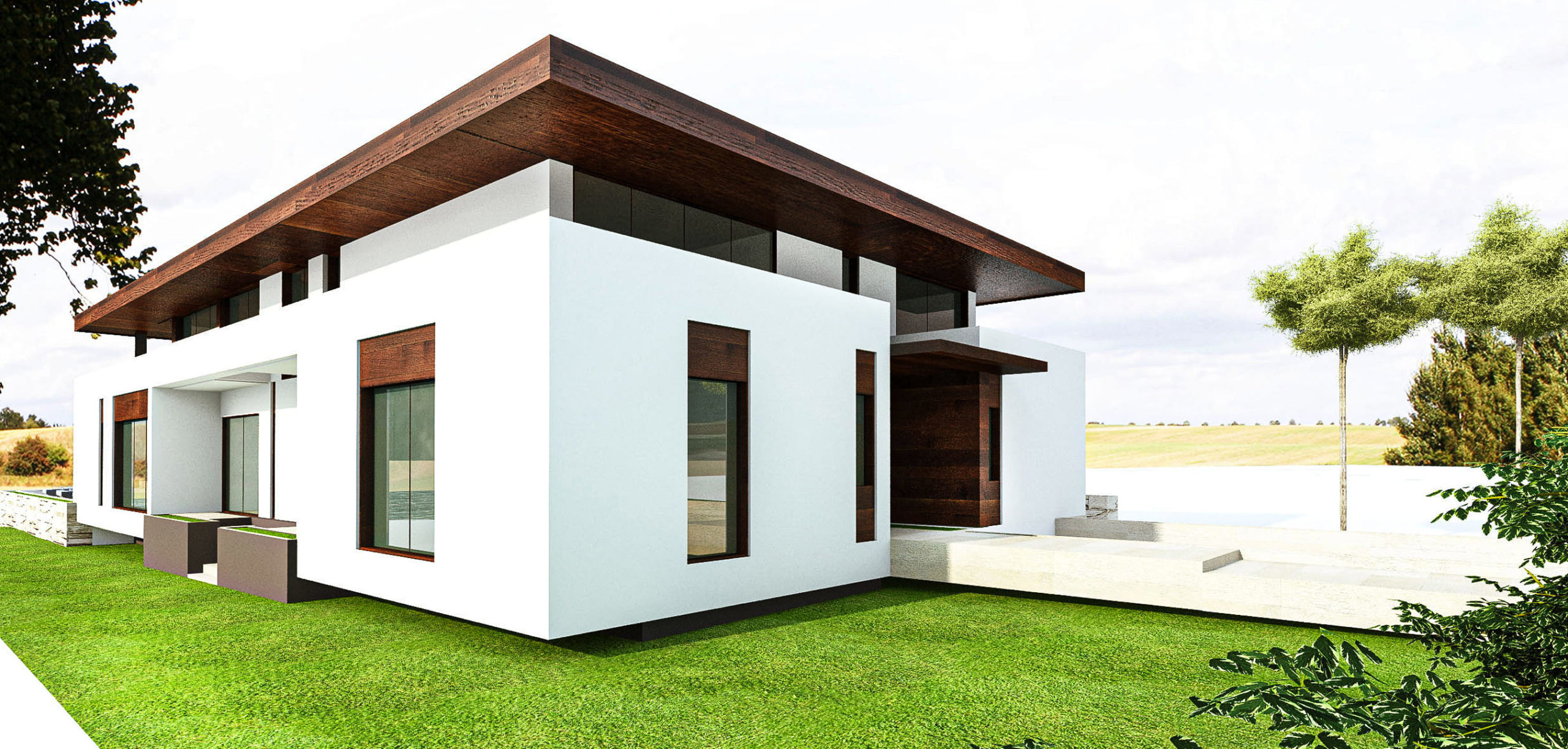 Snagov Lake House arhitectură – vedere dinspre lac