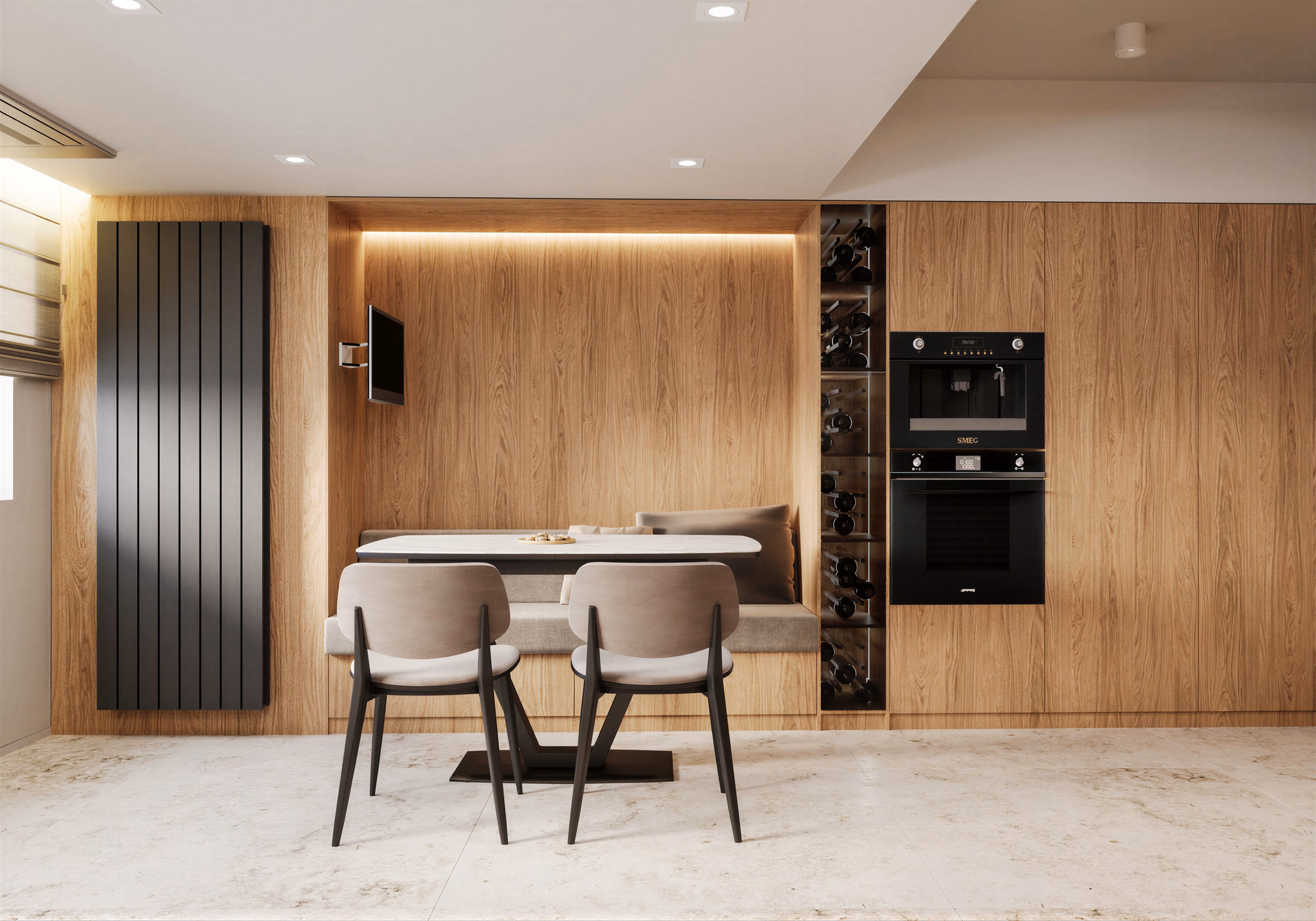 Unirii Sculpted Duplex design interior premium București – living etaj, design interior minimalist, design interior modern