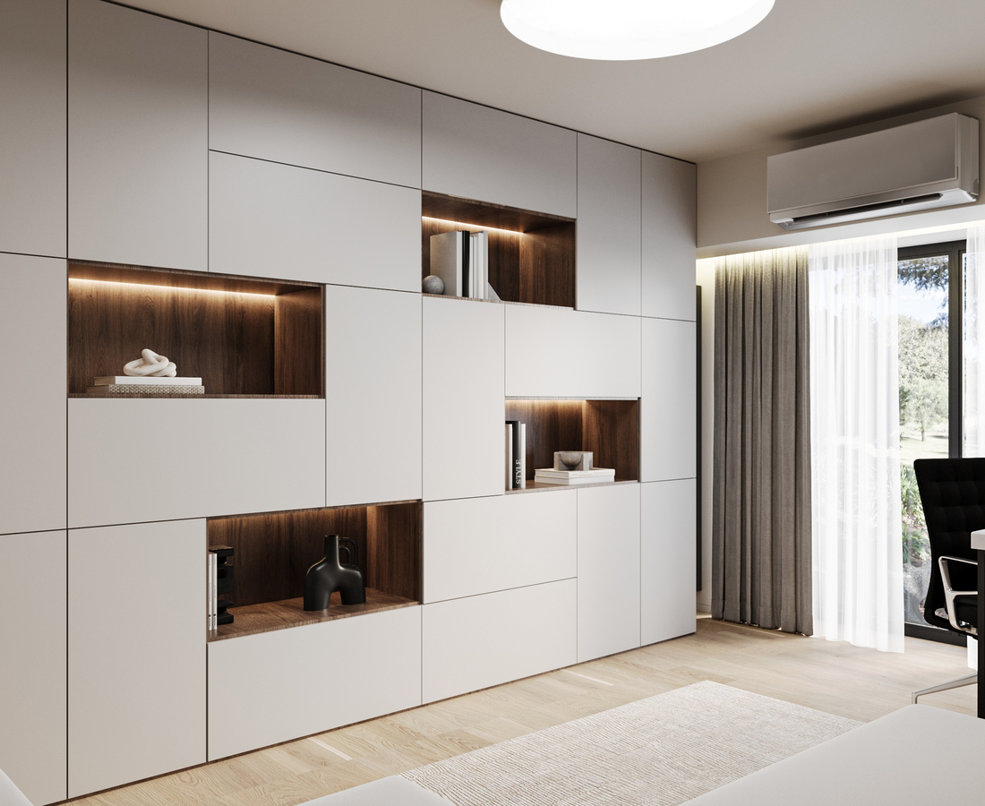 Unirii Sculpted Duplex design interior – birou de lucru