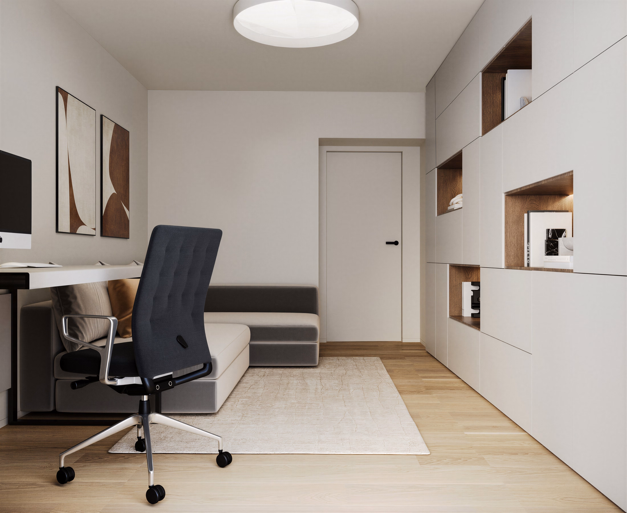 Unirii Sculpted Duplex design interior premium București – detaliu finisaje, design interior minimalist, design interior modern