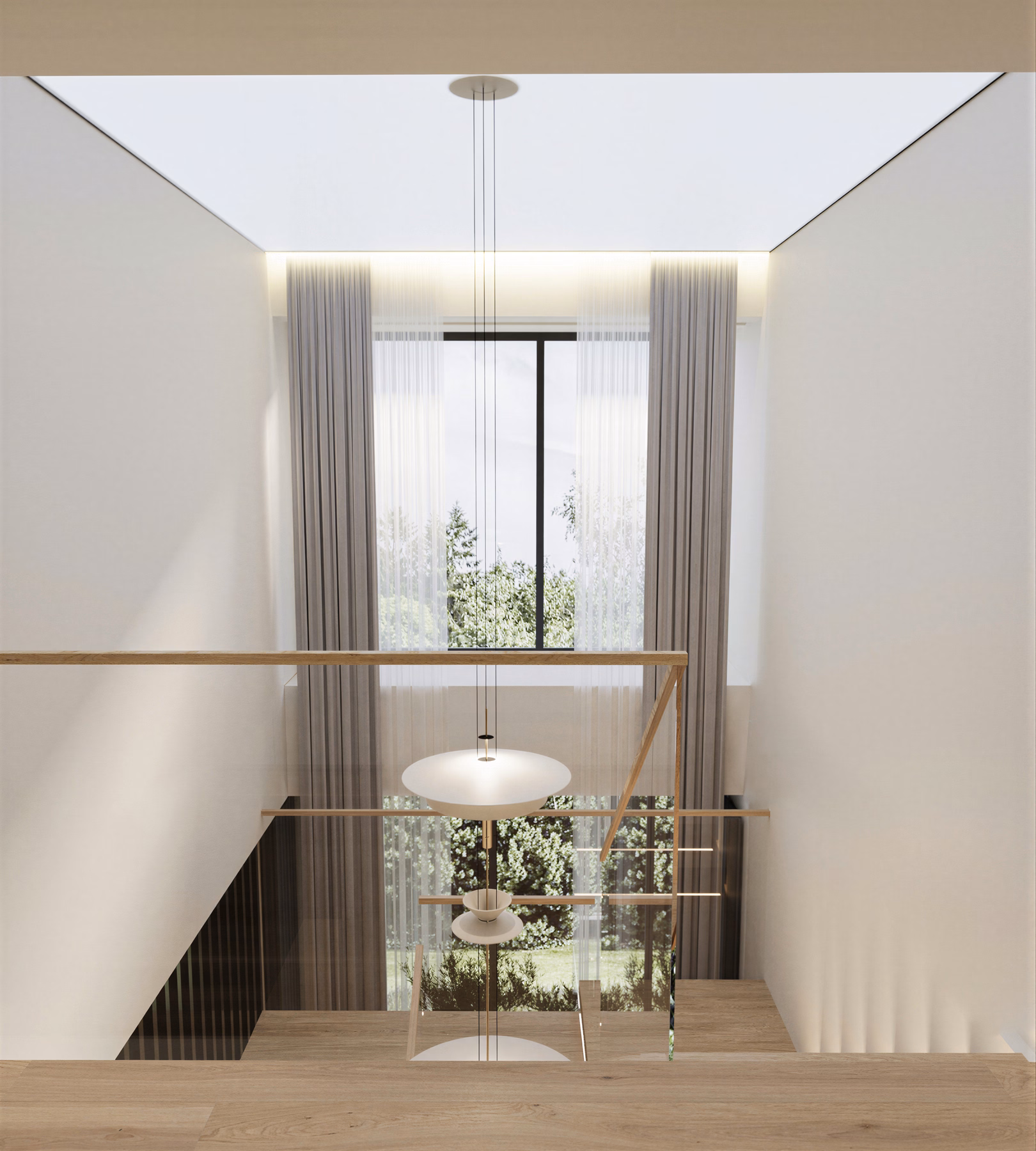 Unirii Sculpted Duplex design interior premium București – dormitor secundar, design interior minimalist, design interior modern