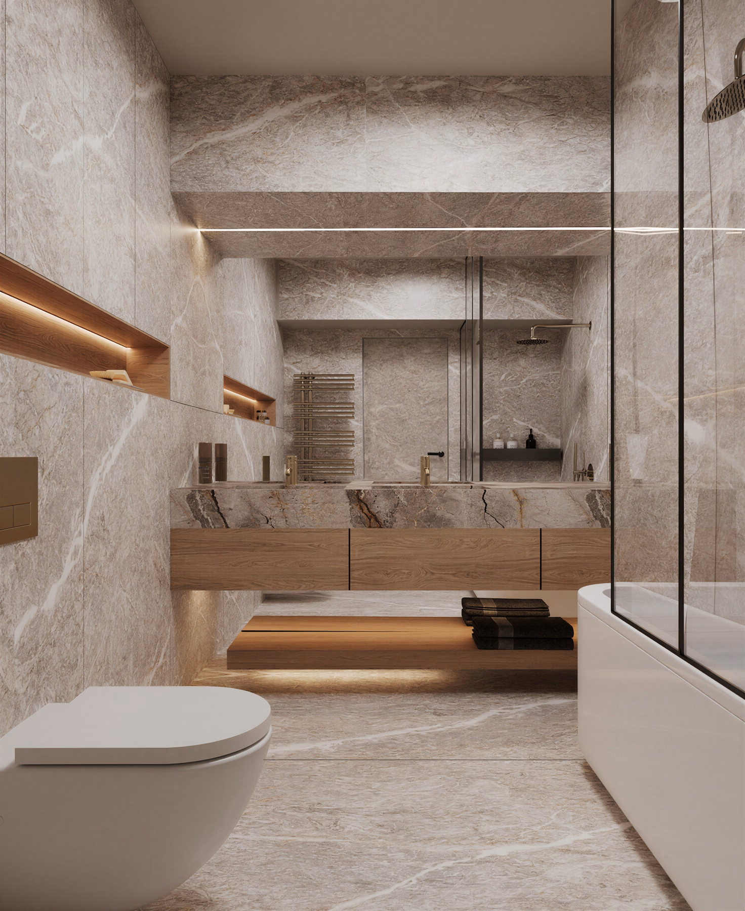Unirii Sculpted Duplex design interior premium București – living noapte, design interior minimalist, design interior modern
