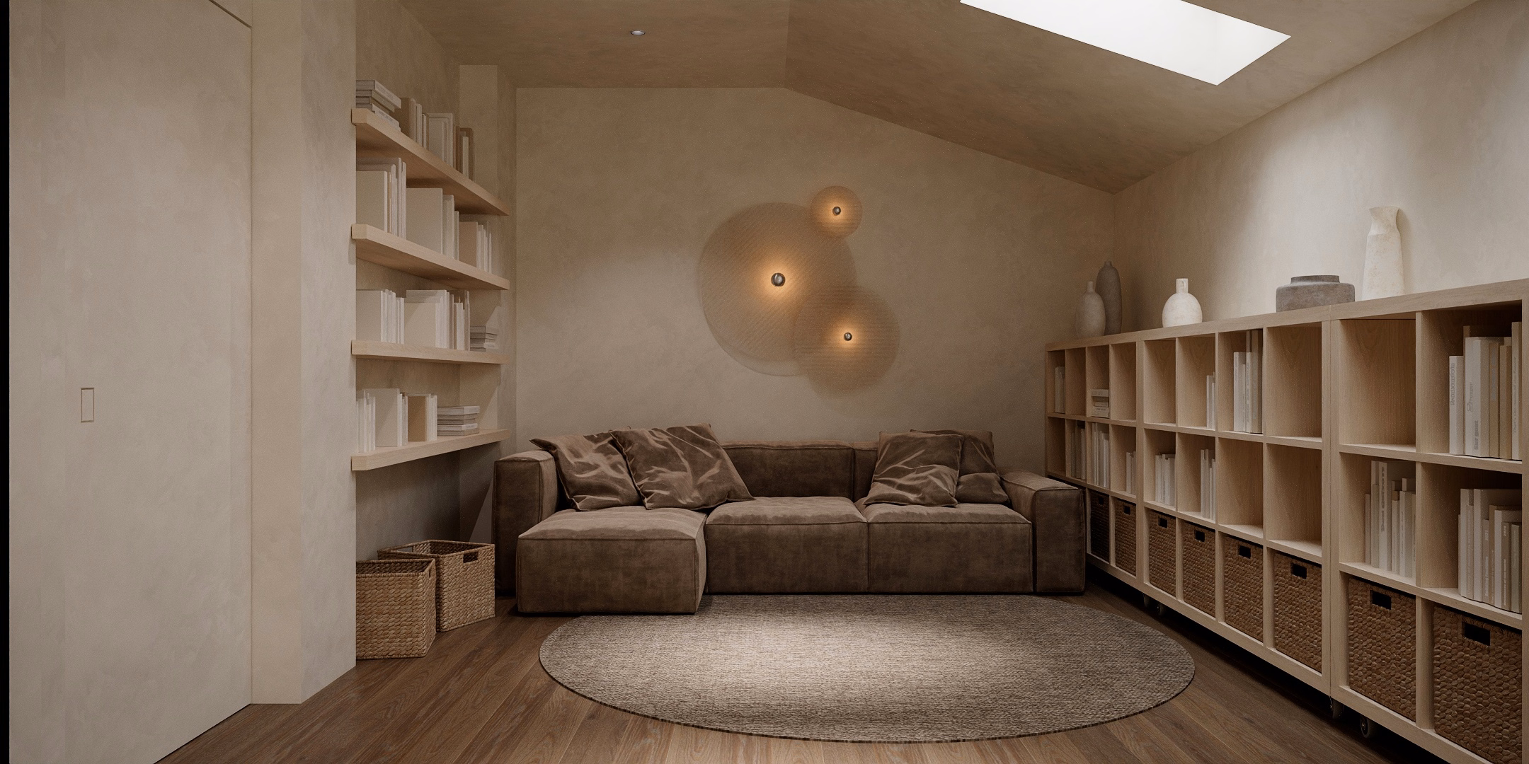 Wabi-Sabi Arch House design interior – birou de lucru, design interior wabi-sabi București