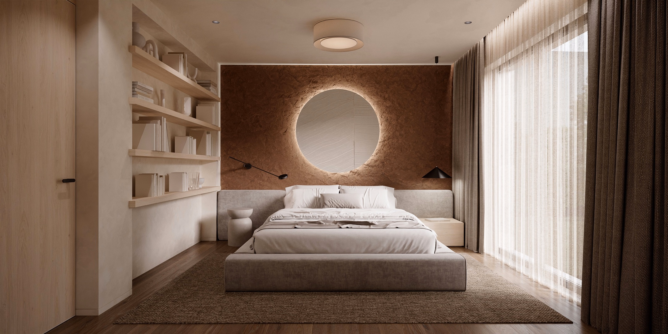 Wabi-Sabi Arch House design interior – bucătărie minimalistă, design interior wabi-sabi București