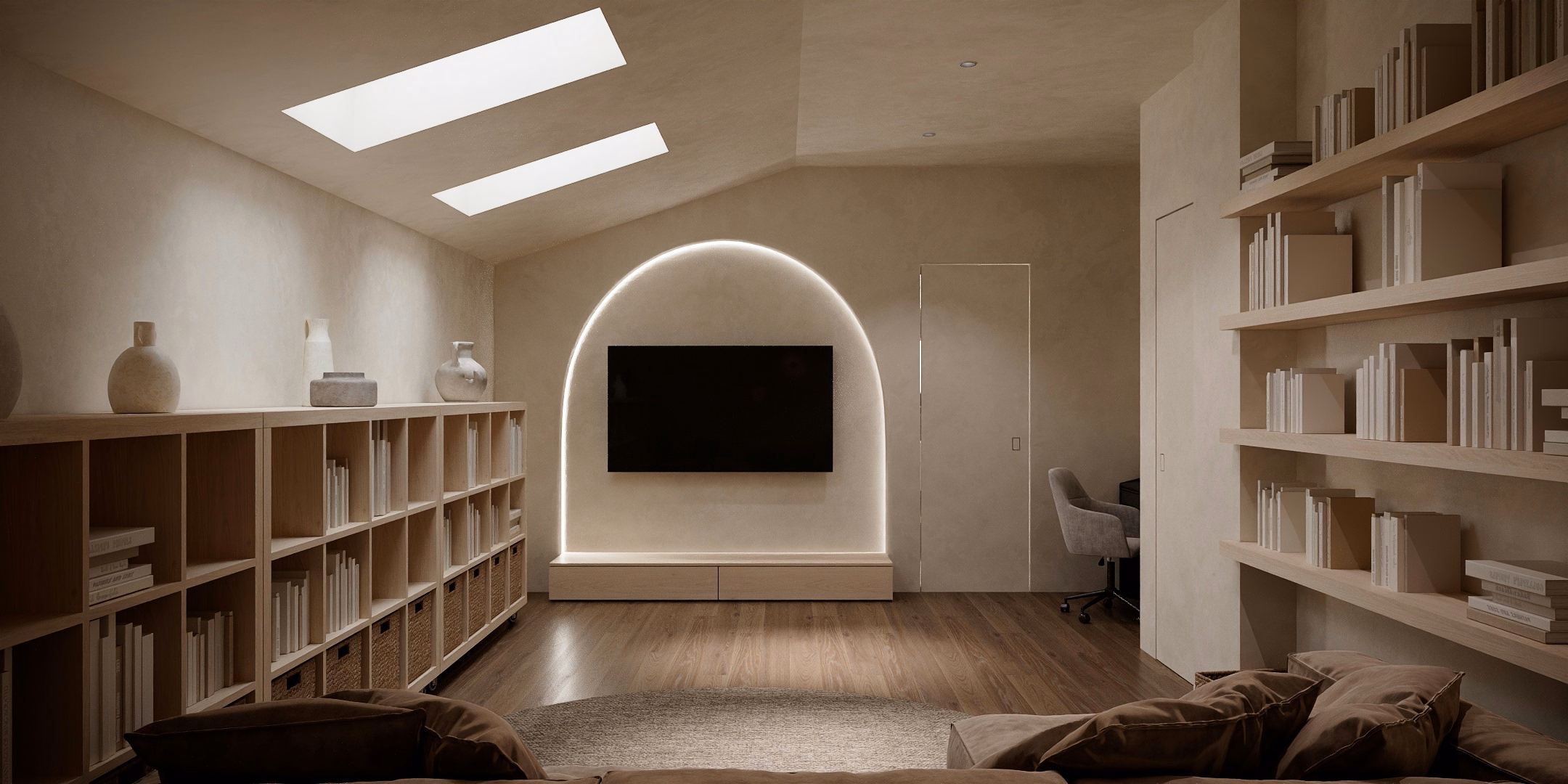 Wabi-Sabi Arch House design interior – baie de lux, design interior wabi-sabi București