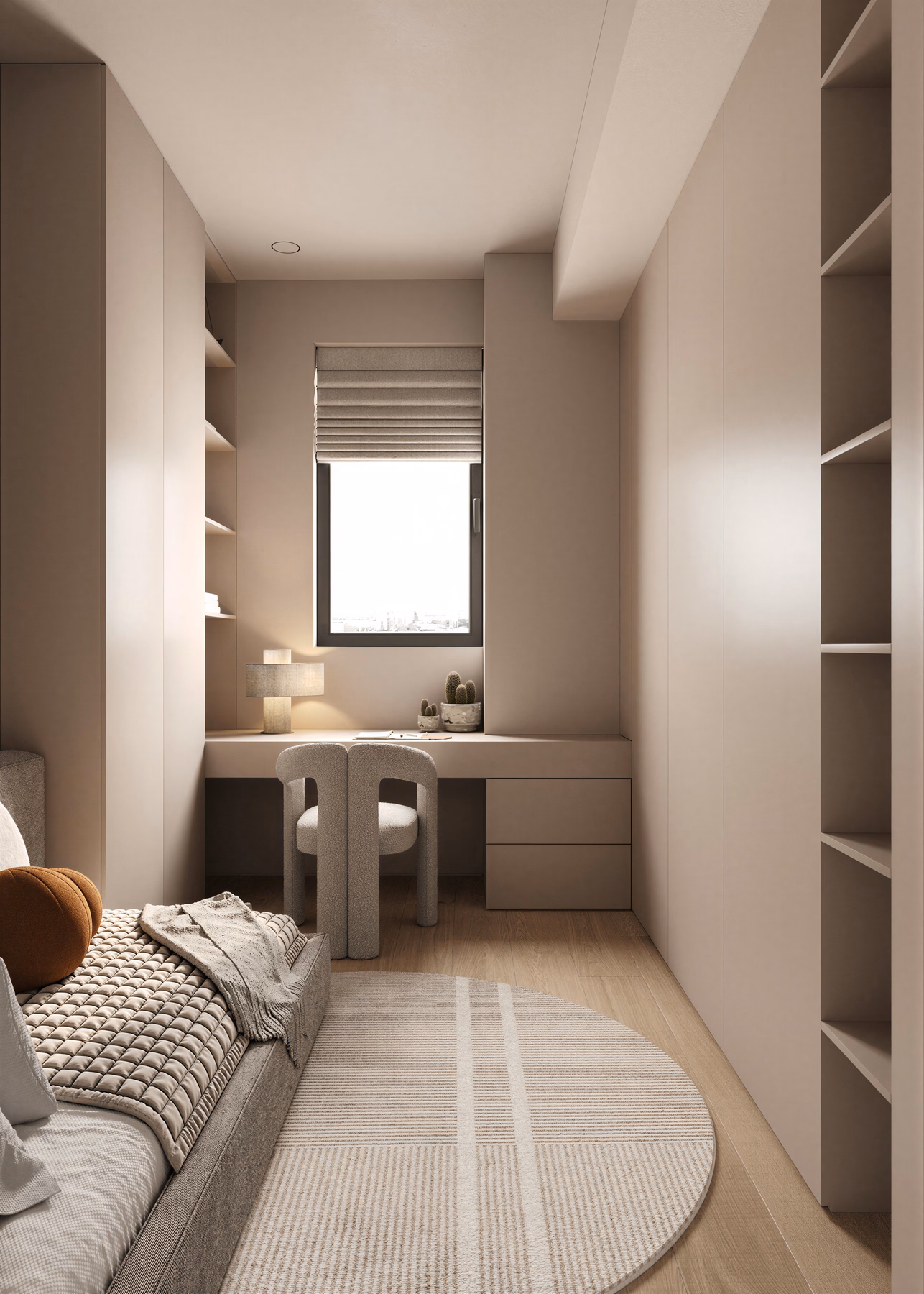 Wabi-Sabi Lake Penthouse design interior premium București – culoar și hol, design interior premium, design interior wabi-sabi
