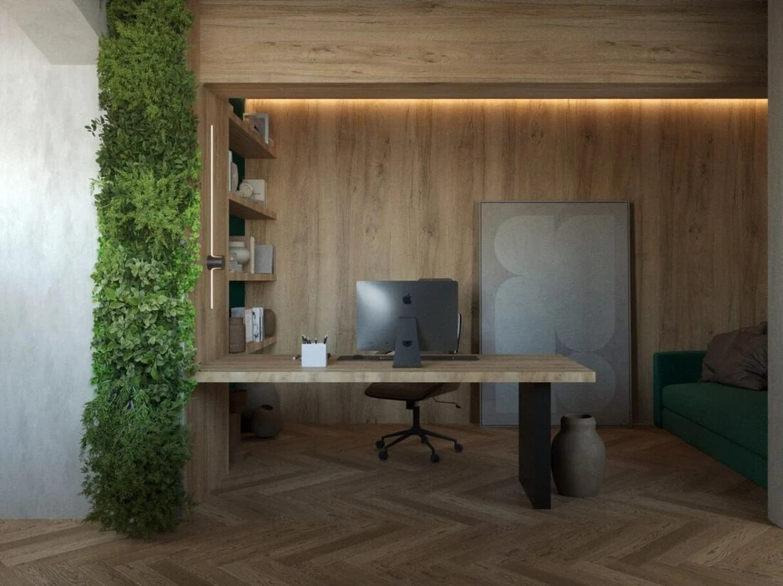 Wabi-Sabi Penthouse design interior – vedere finală zi